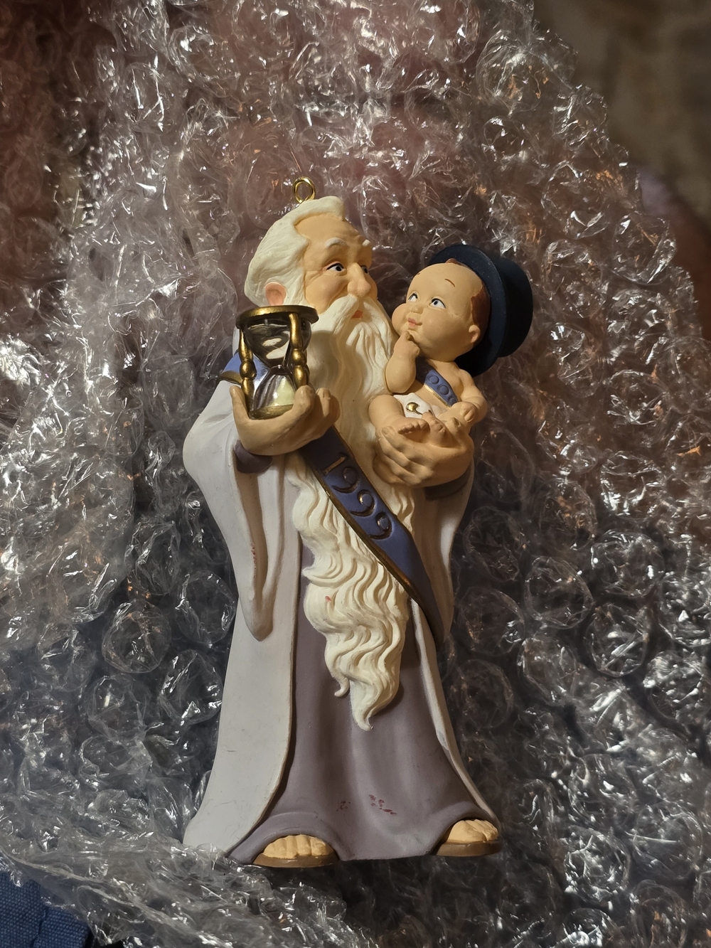 Hallmark Keepsake Ornament "Welcome to 2000" Father Time W/Baby New Year NIB